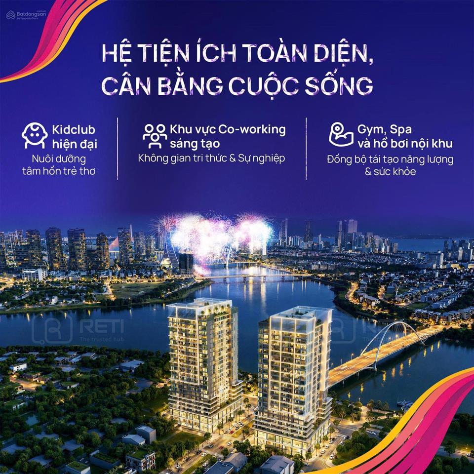 Căn hộ góc 2pn mặt sông, pháo hoa, biển  nhận nhà trước, trả dần 30% trong 2 năm  sổ lâu dài