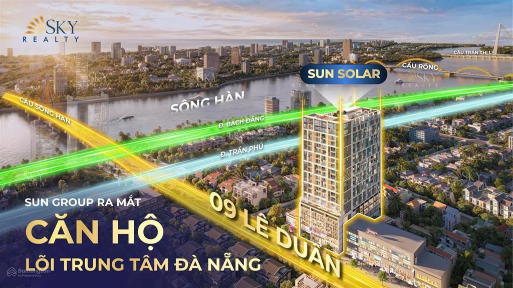 Căn hộ sun solar 2pn căn góc 55,2m2 view sông hàn, sở hữu lâu dài  giá tốt chủ đầu tư chỉ 5.4x tỷ