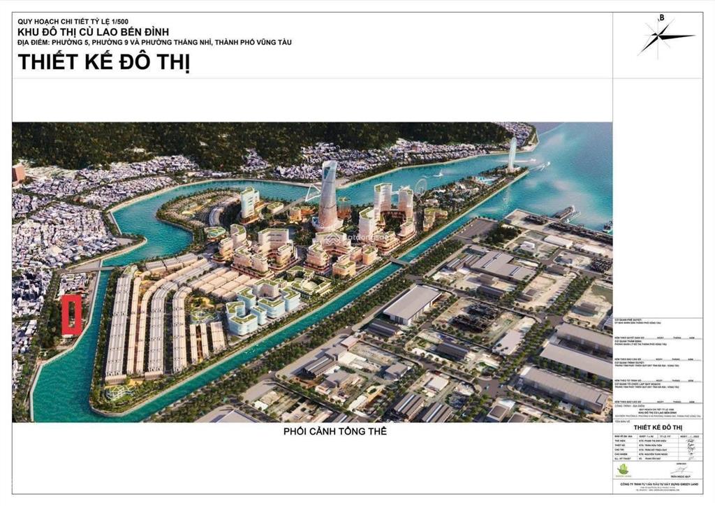 Bán đất khu đại an p9 vũng tàu dt 117m2 giá chỉ 8.6 tỷ vị trí view sông giáp cầu vượt biển cần giờ