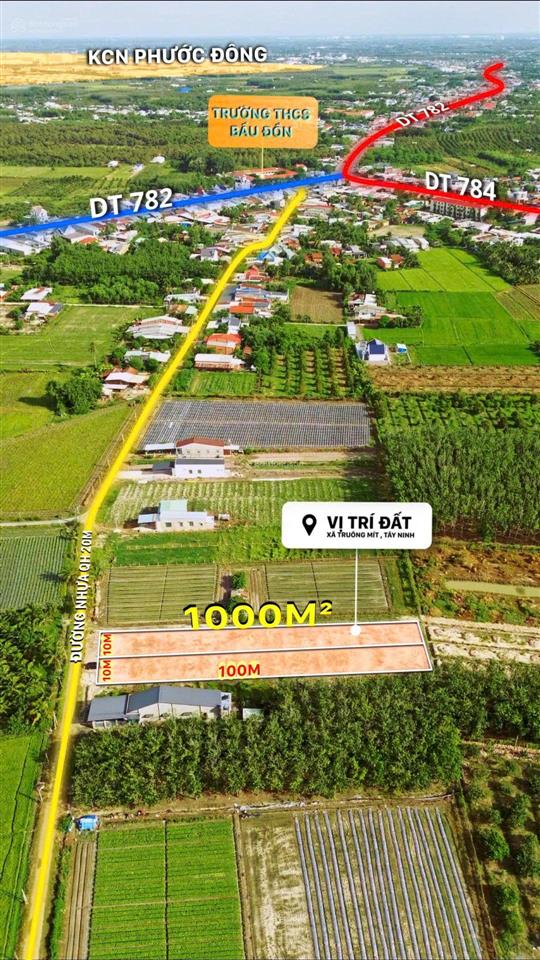 Bán đất truông mít 10x100m thổ cư 100m² sát kcn phước đông, rất phù hợp xây trọ cho thuê