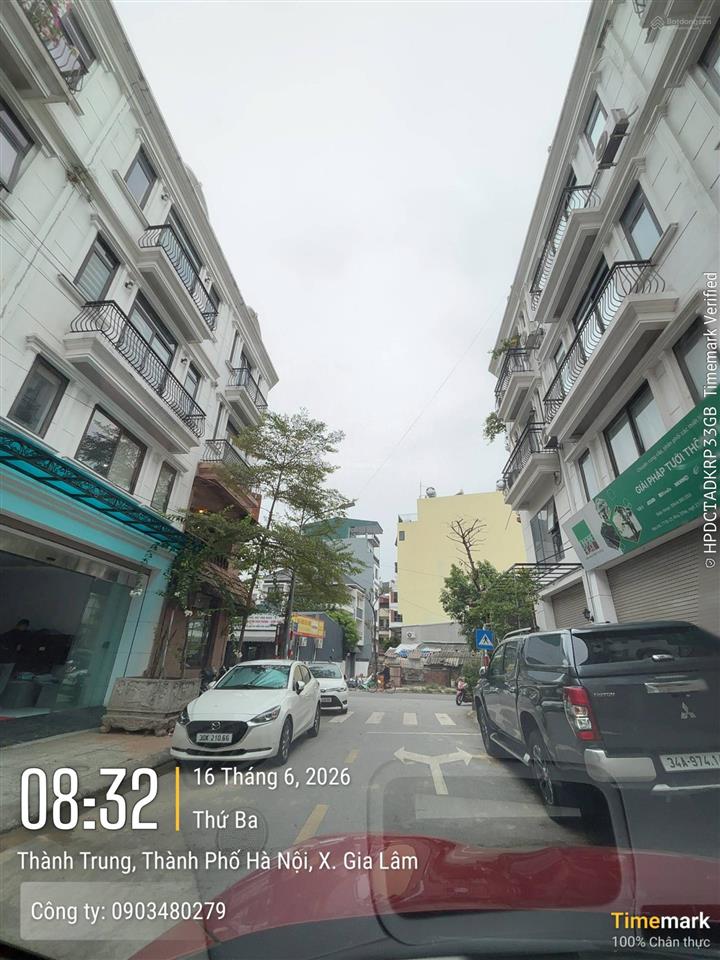 Bán nhà 4 tầng làn 2 phố thành trung, trâu quỳ, gia lâm dt 84m²/mt 6m/ giá 19 tỷ