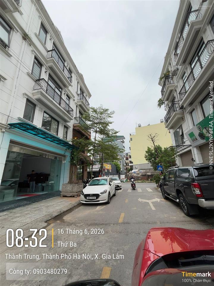 Bán nhà 4 tầng làn 2 phố thành trung, trâu quỳ, gia lâm dt 84m²/mt 6m/ giá 19 tỷ