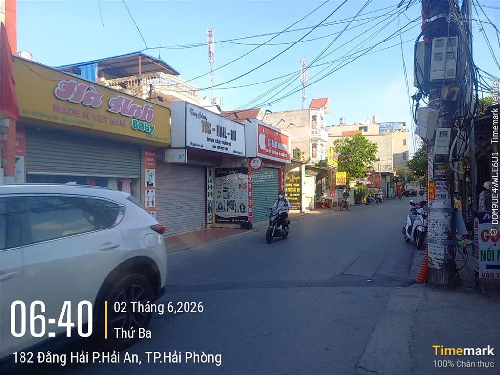 Đất mặt đường đằng hải, 110m2. kinh doanh tốt