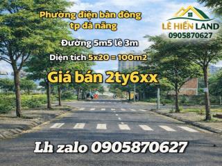 Đường 5m5  diện tích 100m2
 giá bán  2ty650
 đã có sổ công chứng ngay