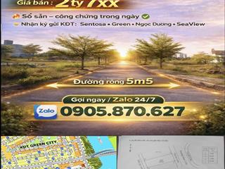 Bán đất nền dự án tại sentosa riverside quảng nam, giá ưu đãi 2,75 tỷ,6x18=108m2