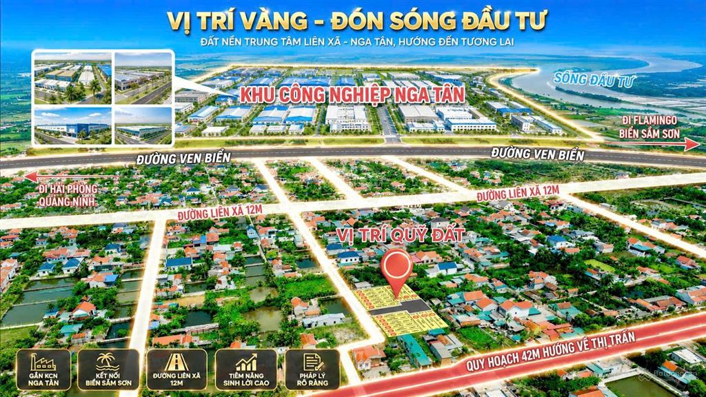 Gia đình có mảnh đất gần khu công nghiệp nga tân rộng 430ha