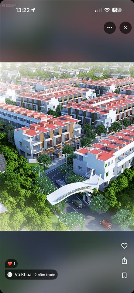 Chính chủ cần bán gấp lô đất 80m2 ở kdc thuận đạo residence giá 1,3 tỷ, sổ hồng riêng, vị trí đẹp