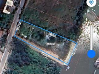 Bán đất view sông đường ôtô 1400m2 có 700m2 thổ cư, xã bình khánh