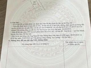 Chính chủ gửi bán gấp 3 lô tại sơn đoài tân minh sóc sơn hà nội    0399 786 ***