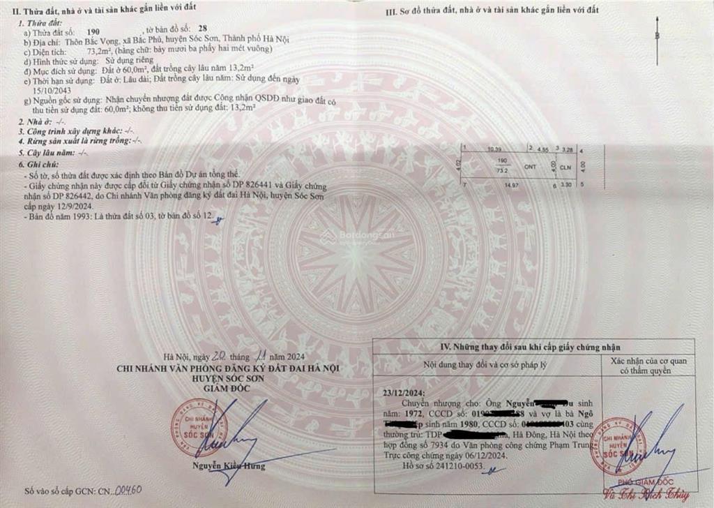 Chủ gửi bán 1 lô duy nhất tại bìa làng bắc phú sóc sơn hà nội  giá chỉ 1.6 tỷ    0399 786 ***