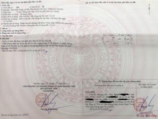 Chủ gửi bán 1 lô duy nhất tại bìa làng bắc phú sóc sơn hà nội  giá chỉ 1.6 tỷ    0399 786 ***