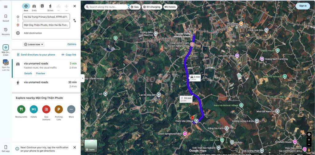 344m2 đất Nam Ban, ven Đà Lạt sẵn 100m2 thổ, cách đường nhựa lớn 70m