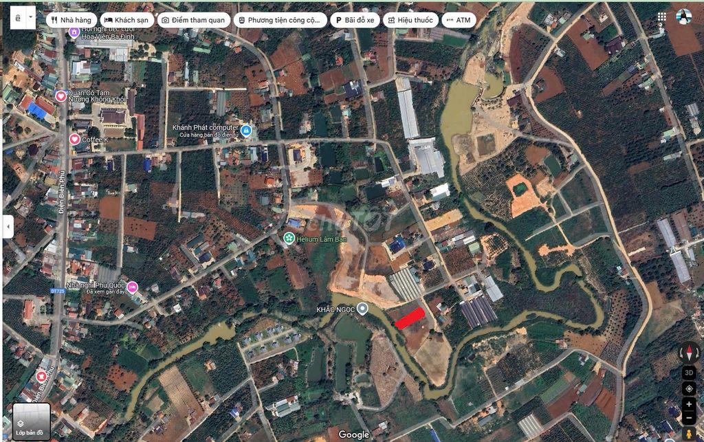630m2 ĐẤT NAM BAN VEN ĐÀ LẠT SẴN 75M2 THỔ CƯ, SHR, CÓ SUỐI CUỐI ĐẤT