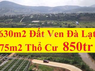 630m2 Đất Trung Tâm Nam Ban-Ven Đà Lạt Chỉ 850Tr, Có Suối Tại Đất, Thổ
