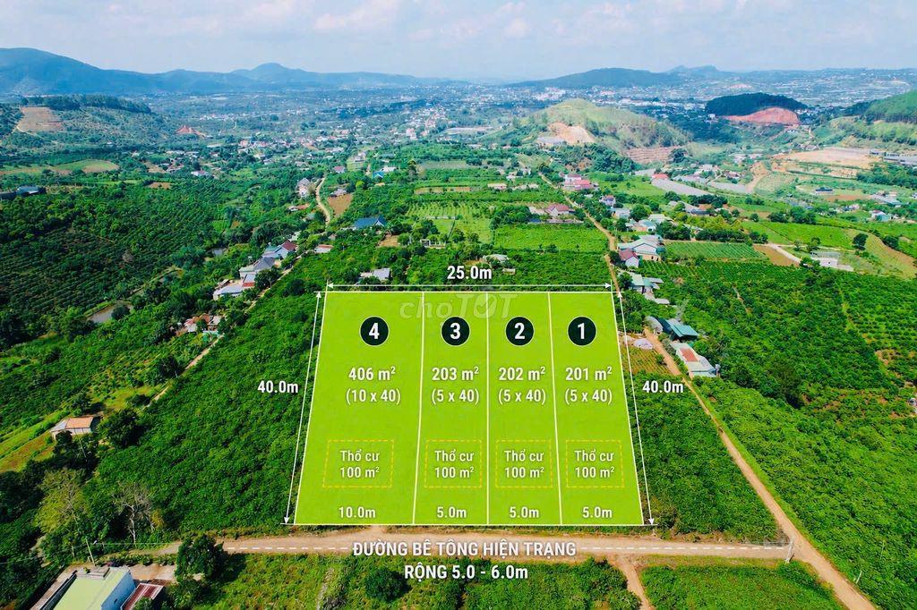 200m2 Đất Nam Ban-Ven Đà Lạt chỉ 58OTr, Sẵn 100m2 Thổ, Đường Lớn , SHR
