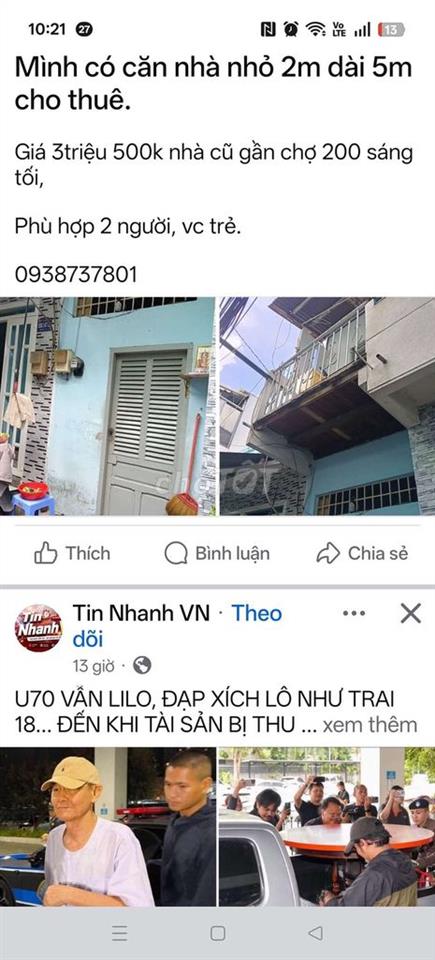 cho thuê nhà nguyên can 