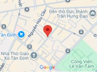 Hxh quận 1, đinh công tráng  hai bà trưng, tân định, dt 5.1x15m, nở hậu, 4 tầng, giảm còn 19.7 tỷ
