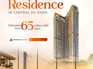 Căn hộ 65 triệu/m² ngay trung tâm đà nẵng, ven sông hàn view pháo hoa diff