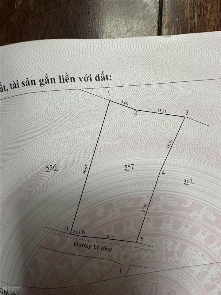 Cần bán đất full thổ cư, mặt tiền lớn bám đường bê tông rộng gần khu nghỉ dưỡng serena
