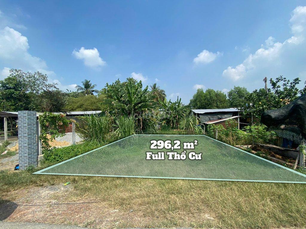 Bán đất thổ cư 296,2m² - An Phú Củ Chi -  Sổ riêng - Chính chủ 2,5 tỷ
