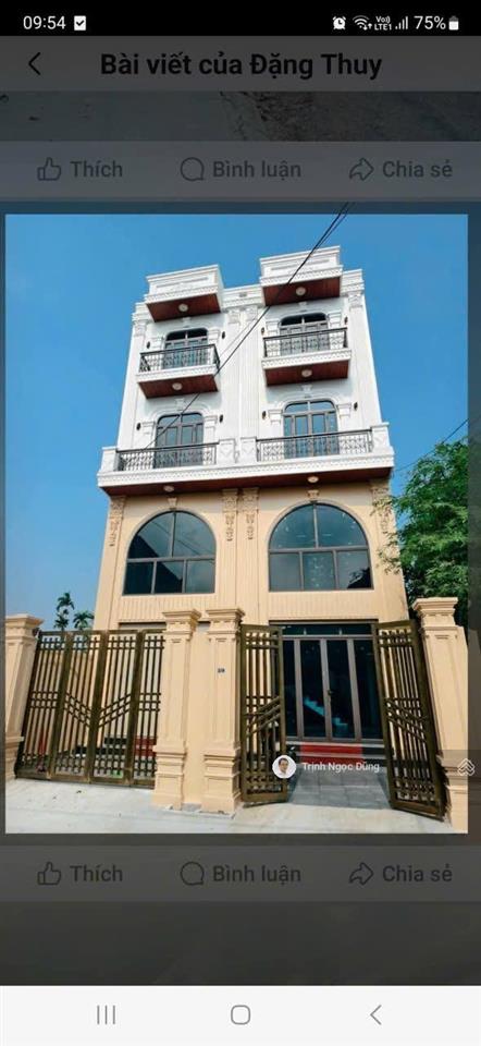 Bán nhà 4 tầng mặt đường vân quan đa phúc dương kinh hải phòng, ôtô vào nhà kd buôn bán, giá 4.6 tỷ