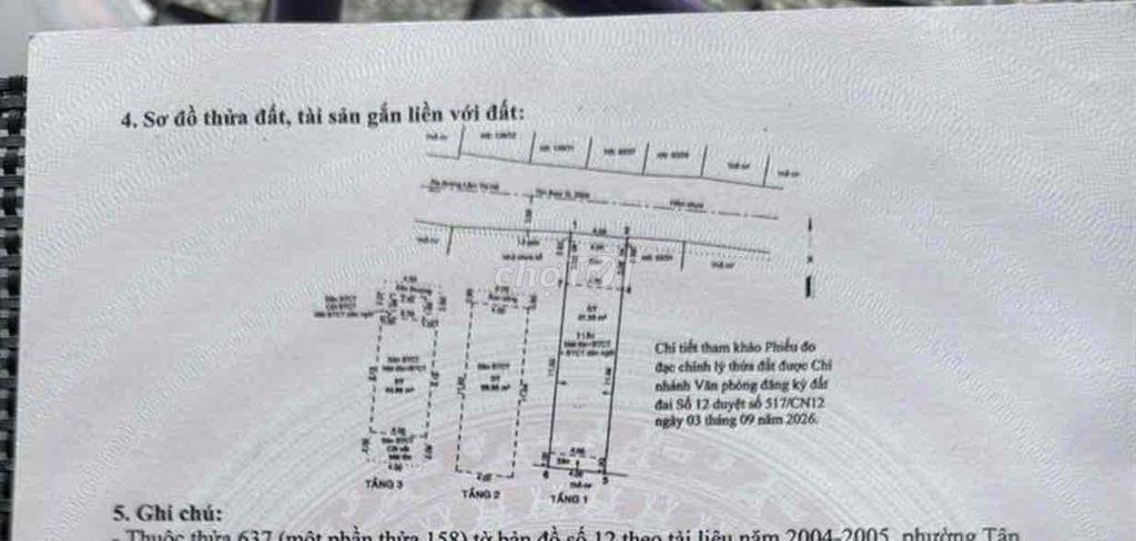 3 lầu _ 4 Pn _ Hẻm xe hơi _ Sát Hiệp Thành City