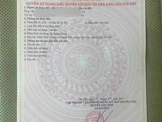 Bán đất thôn phú cường minh phú sóc sơn 100m², sổ đỏ lâu dài, giá 27,5 triệu/m²