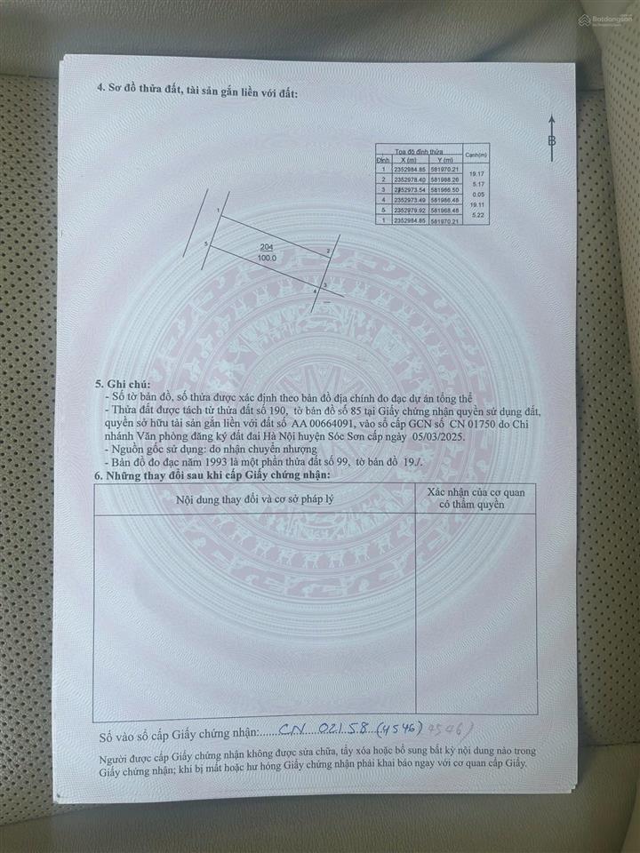 Bán đất thôn phú cường minh phú sóc sơn 100m², sổ đỏ lâu dài, giá 27,5 triệu/m²