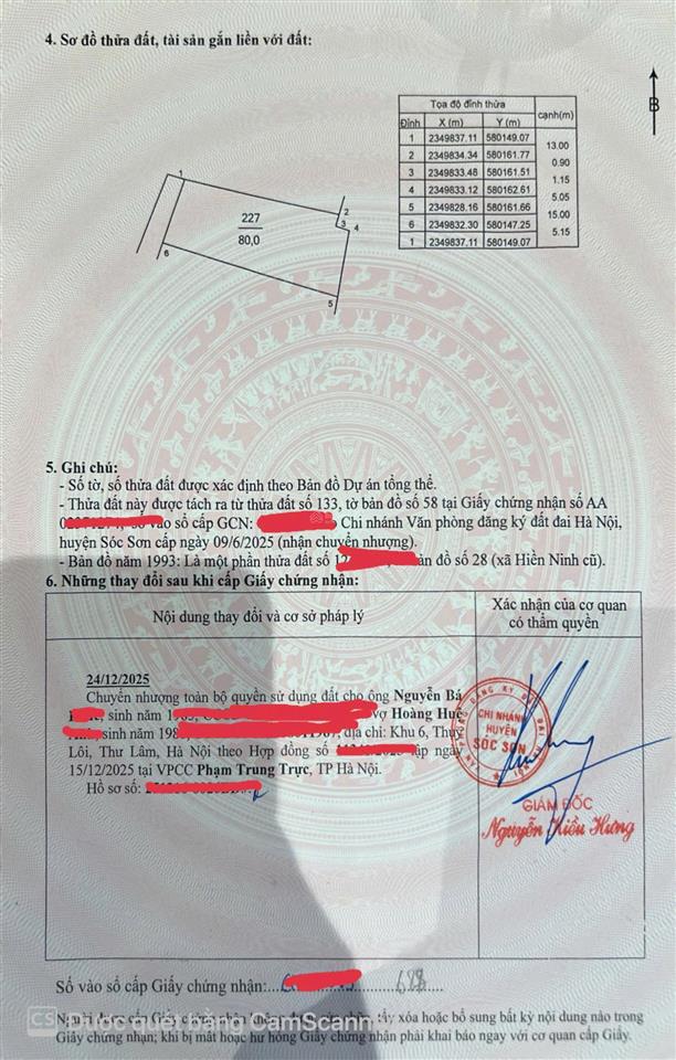 Bán lô đất 80 m2 tại hiền ninh, sóc sơn, cách vành đai 4 chỉ 100m, giá 21 triệu/m²
