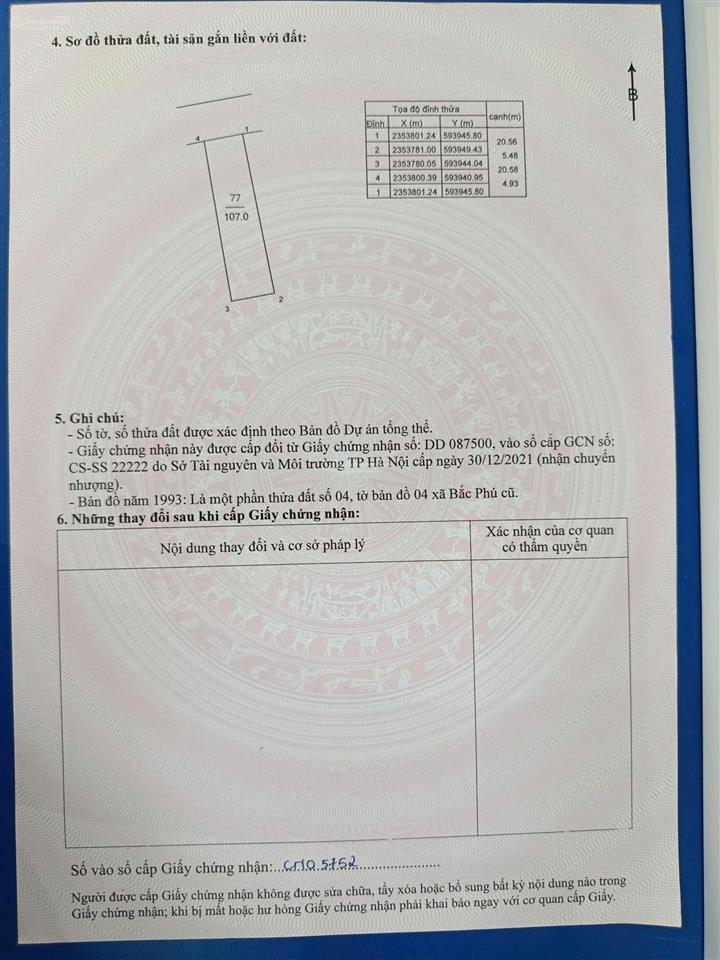 Bán đất yên tàng, sóc sơn (xã đa phúc mới) hà nội 107m², mặt tiền đẹp, nở hậu, sổ sẵn