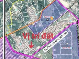 Chính chủ bán 55m² đất full thổ cư đông bài sóc sơn, gần 5 phút ra kcn nội bài, 5km ra sân bay