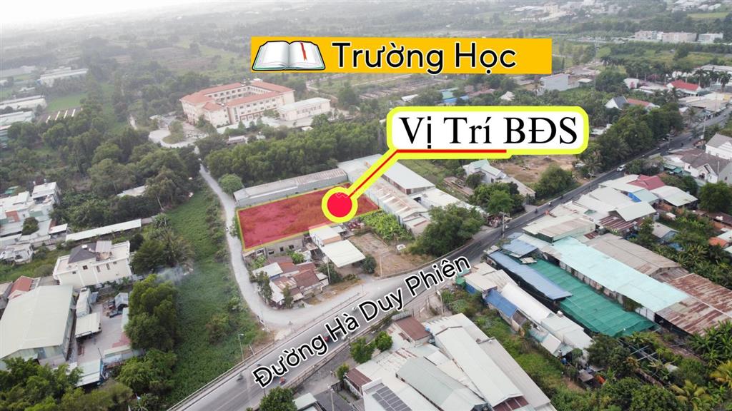 Bình mỹ, củ chi | đất mặt tiền rạch bà đội shr 1000m2 thổ cư 910m2