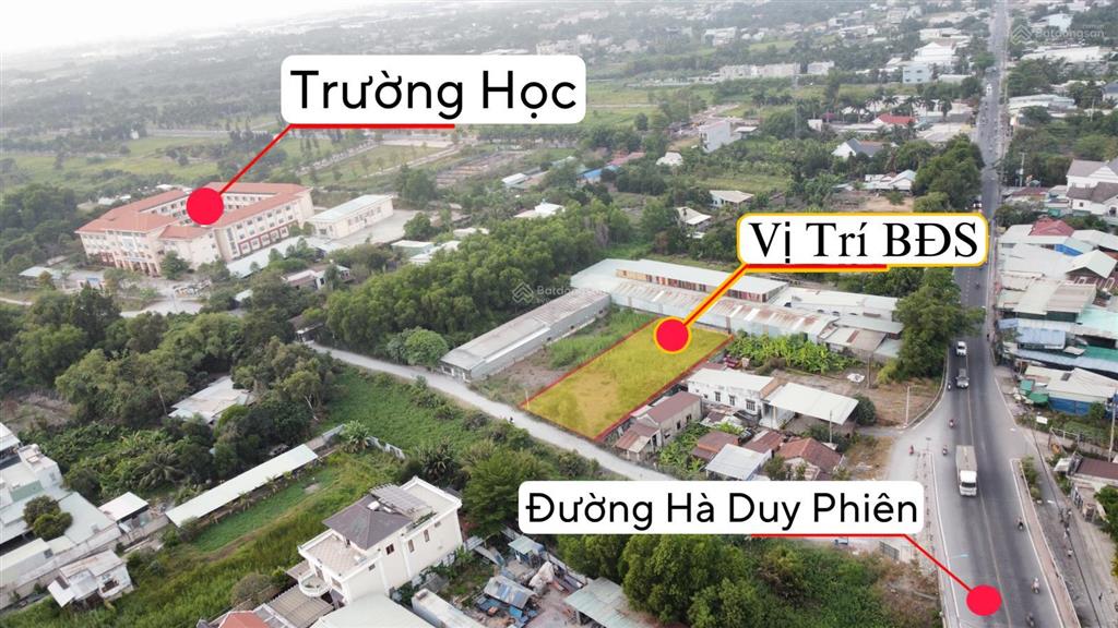Bình mỹ, củ chi | đất mặt tiền rạch bà đội shr 1000m2 thổ cư 910m2