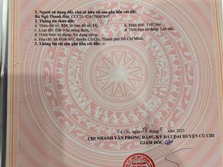 Đất thổ cư , xây dựng hoàn công 5x22 = 110m2 xây dựng tự do đường hà duy phiên vào 100m