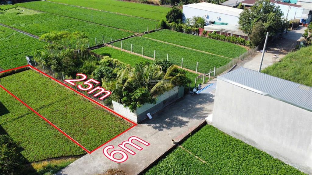 Bán đất thổ cư 6x25=156m nở hậu 6,1m.