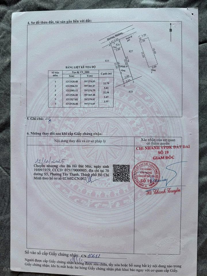 Nhà 1 sẹc hà duy phiên  bình mỹ  củ chi 5x23 đã hoàn công