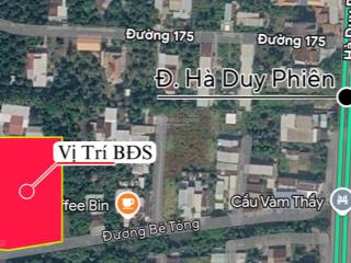 Bán đất vườn diện tích lớn (4286m2) 2 mặt kênh giá tốt, 1 sẹc hà duy phiên