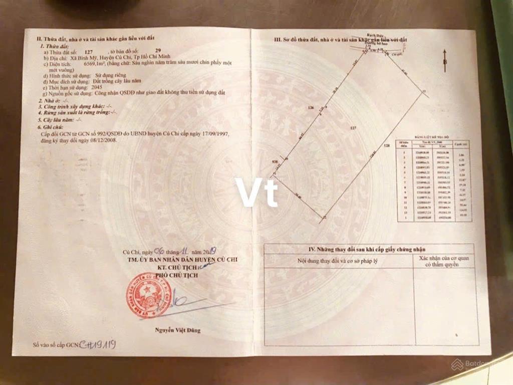 Bán đất 10.134m2 mặt tiền đường võ văn bích  bình mỹ  củ chi