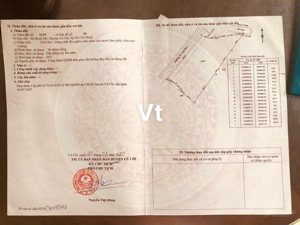 Bán đất 10.134m2 mặt tiền đường võ văn bích  bình mỹ  củ chi