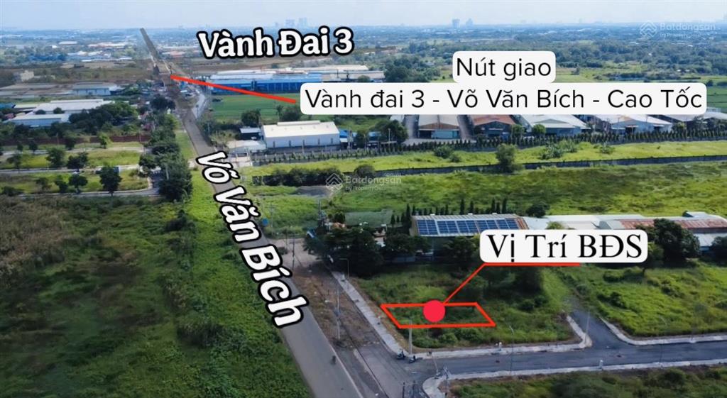 5x20=100m2 full thổ cư mặt tiền đường võ văn bích  bình mỹ  củ chi