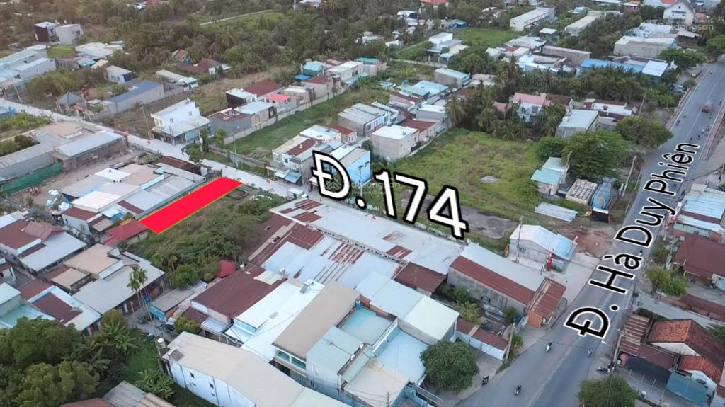 6,5 x 28 = 178m2 mặt tiền đường 174  cách hà duy phiên 70m2 | bình mỹ  củ chi