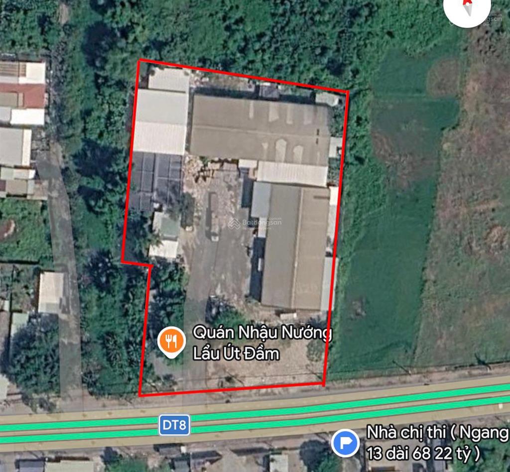 Bán nhà xưởng 5.559m2 mặt tiền tỉnh lộ 8  bình mỹ  củ chi
