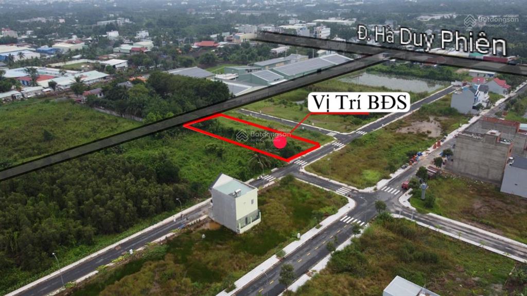 Bán đất full thổ cư 2 mặt tiền 1 sẹc đường hà duy phiên, bình mỹ  củ chi