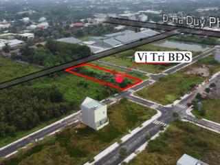 Bán đất full thổ cư 2 mặt tiền 1 sẹc đường hà duy phiên, bình mỹ  củ chi