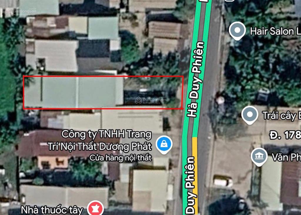 Bán nhà đất mặt tiền đường hà duy phiên có sẵn nhà cấp 4