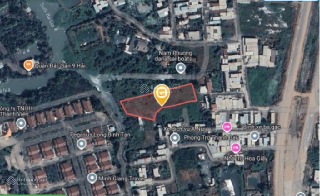 Bán lô đất 2694m2 mặt tiền sông đồng nai, tại khu phố 2, hương lộ 2, an hòa, biên hòa, 8 tỷ vnd