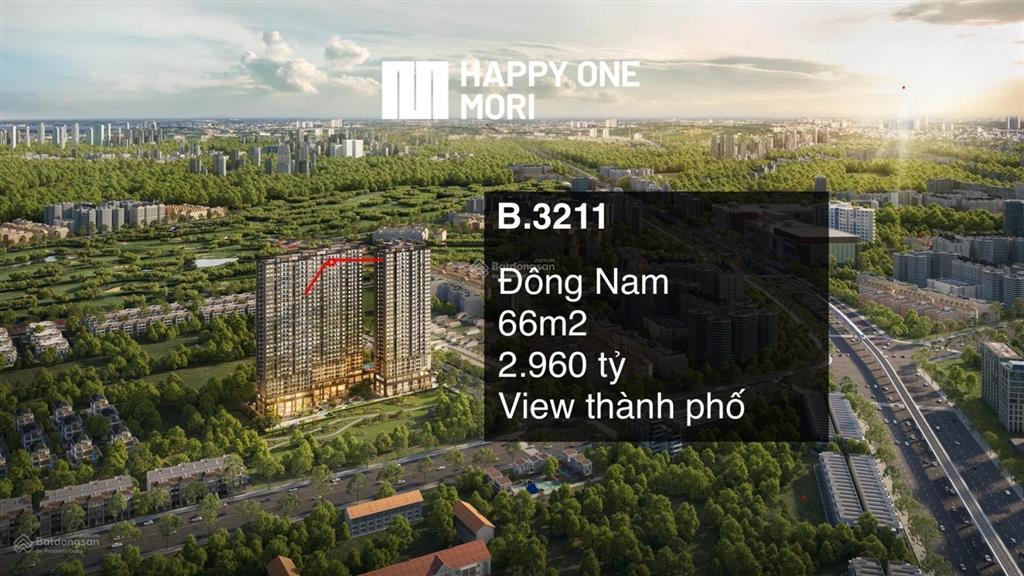 Bán căn đẹp mb.32.11 đông nam view thành phố