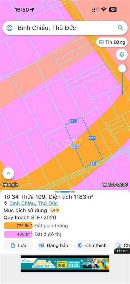 bán 3 miếng đất tổng diện tích gần 3000m2