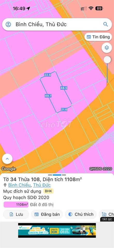 bán 3 miếng đất tổng diện tích gần 3000m2