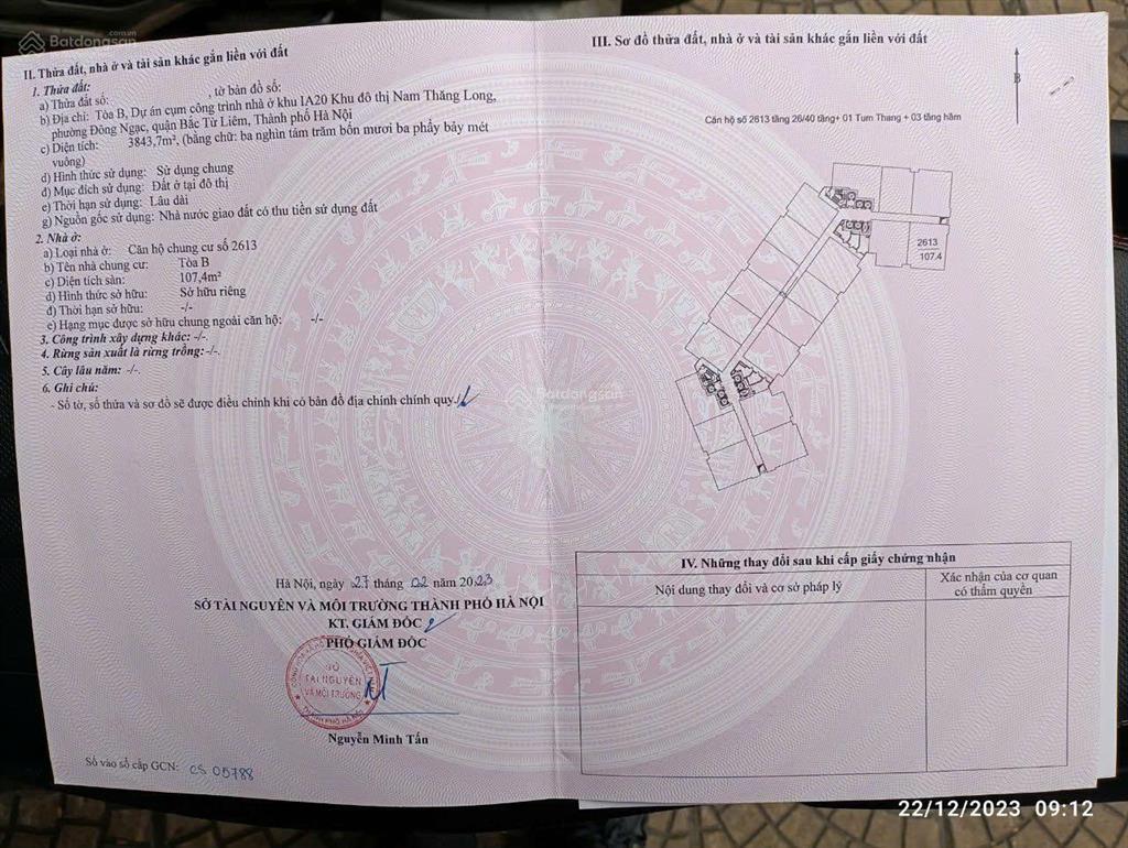 Bán căn hộ 3 ngủ góc ia20 ciputra nam thăng long | 107,4m2 | giá chỉ 8,5 tỷ